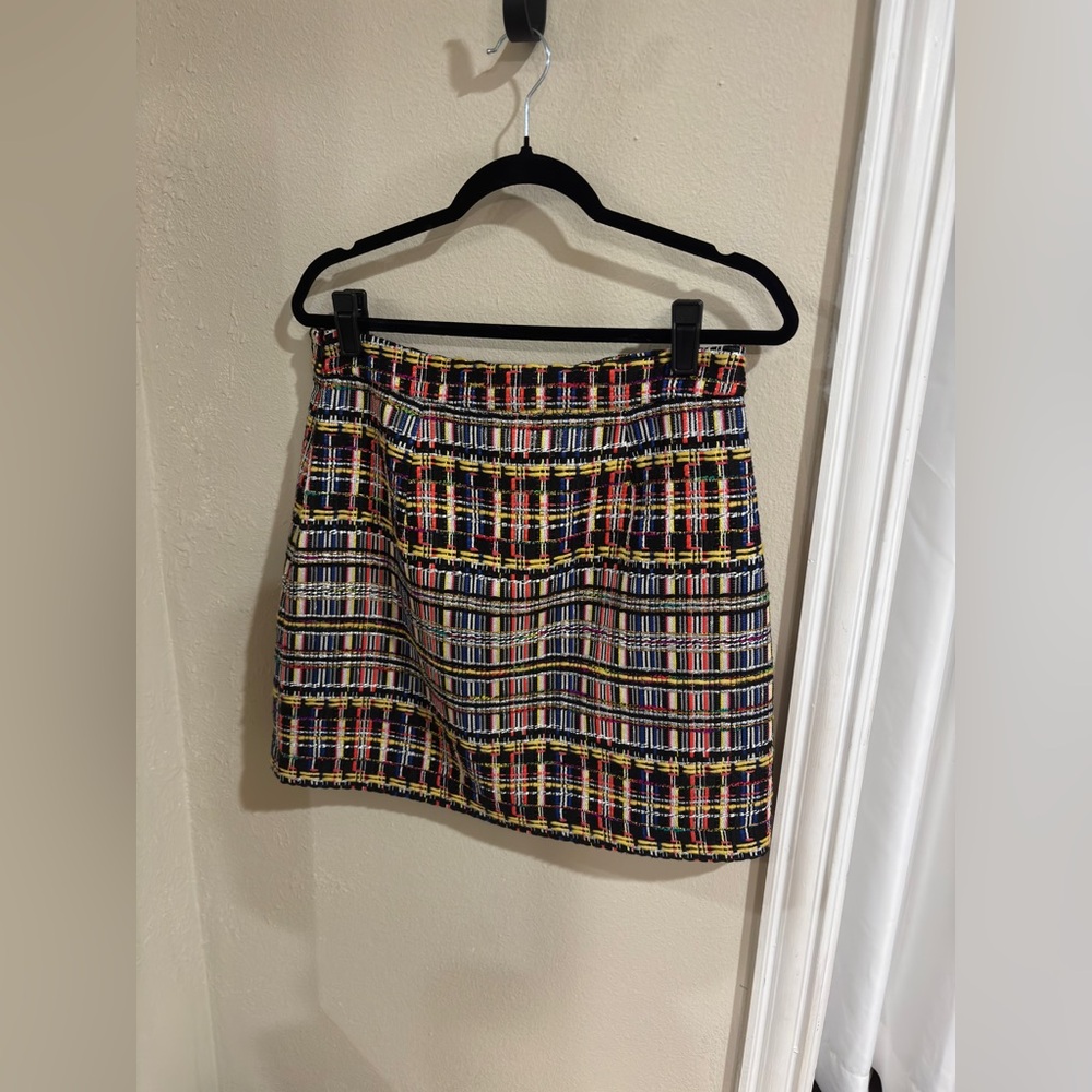 MILLY: MULTICOLOR TWEED MINI SKIRT